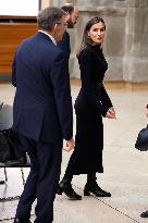 Queen Letizia in Black - Madrid