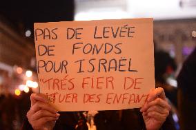 Rally Against The Israel Is Forever Gala - Paris