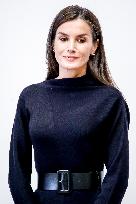 Queen Letizia in Black - Madrid