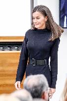 Queen Letizia in Black - Madrid