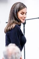 Queen Letizia in Black - Madrid