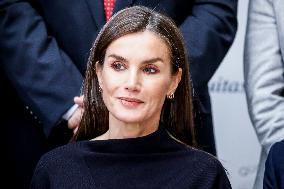 Queen Letizia in Black - Madrid