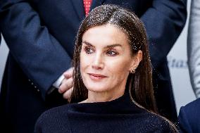 Queen Letizia in Black - Madrid