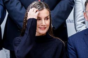 Queen Letizia in Black - Madrid