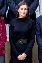 Queen Letizia in Black - Madrid