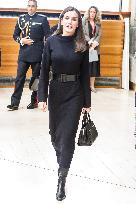 Queen Letizia in Black - Madrid