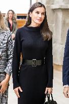 Queen Letizia in Black - Madrid