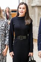 Queen Letizia in Black - Madrid