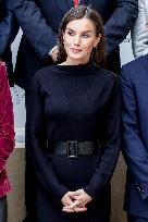 Queen Letizia in Black - Madrid