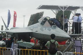 Su-57 Stealth Fighter Jet at the 2024 Zhuhai Air Show