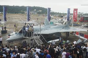 Su-57 Stealth Fighter Jet at the 2024 Zhuhai Air Show