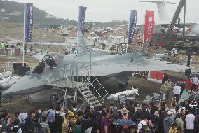 Su-57 Stealth Fighter Jet at the 2024 Zhuhai Air Show