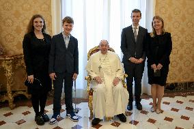 Pope Francis In Private Audiences - Vatican