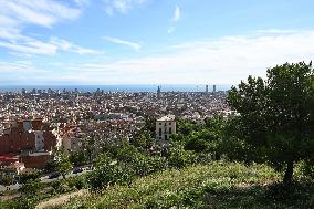 Panoramic Views Of Barcelona City, Spain