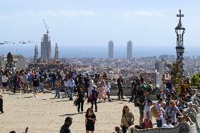 Panoramic Views Of Barcelona City, Spain