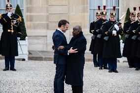 Macron Welcomed President Of Ghana Akufo-Addo