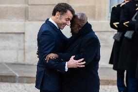 Macron Welcomed President Of Ghana Akufo-Addo