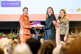 Queen Máxima Attends Closing Meeting of Herstel Dichtbi