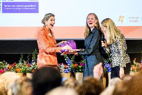 Queen Máxima Attends Closing Meeting of Herstel Dichtbi