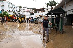 The municipality of Benagarmosa after the passage of the DANA Malaga