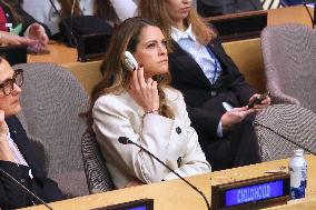 Princess Madeleine At The United Nations - NYC