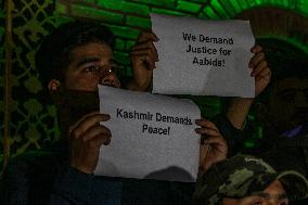 Candle Light Vigil Against The Recent Grenade Blast In Srinagar