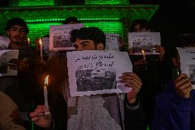 Candle Light Vigil Against The Recent Grenade Blast In Srinagar