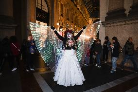 The Mexican Parade For The Dia De Muertos Celebrations In Milan