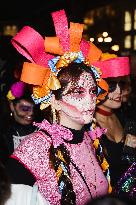 The Mexican Parade For The Dia De Muertos Celebrations In Milan