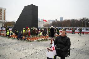 Monthly Anniversary Of The Smolensk Disaster In Warsaw