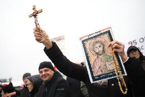 Monthly Anniversary Of The Smolensk Disaster In Warsaw