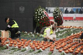 Monthly Anniversary Of The Smolensk Disaster In Warsaw