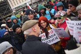 Monthly Anniversary Of The Smolensk Disaster In Warsaw