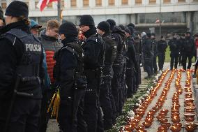 Monthly Anniversary Of The Smolensk Disaster In Warsaw