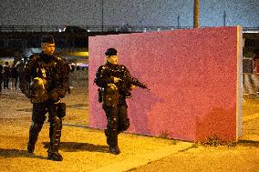 Security during the France Israel Football Match - Saint-Denis