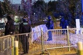 Security during the France Israel Football Match - Saint-Denis