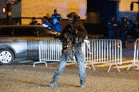 Security during the France Israel Football Match - Saint-Denis