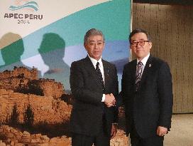 Japan Foreign Minister Iwaya in Lima