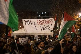 Pro-Palestinian Protest - Aubervilliers