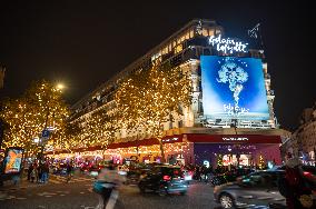 Galeries Lafayette 130th Christmas Lights Launch - Paris