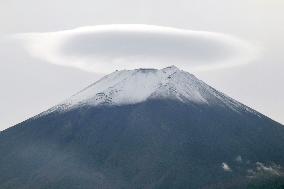 Cap cloud over Mt. Fuji