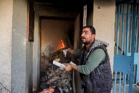 Israeli Army Torches School - Gaza