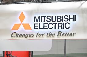 Mitsubishi Electric Corporation signboard, logo