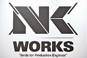 NK Works sign, logo