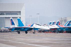 Russian Warrior Flight team performs at 2024 Zhuhai Air Show