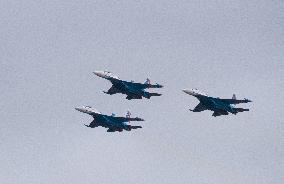 Russian Warrior Flight team performs at 2024 Zhuhai Air Show