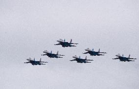 Russian Warrior Flight team performs at 2024 Zhuhai Air Show