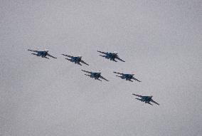 Russian Warrior Flight team performs at 2024 Zhuhai Air Show