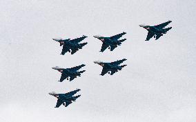 Russian Warrior Flight team performs at 2024 Zhuhai Air Show