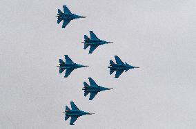 Russian Warrior Flight team performs at 2024 Zhuhai Air Show